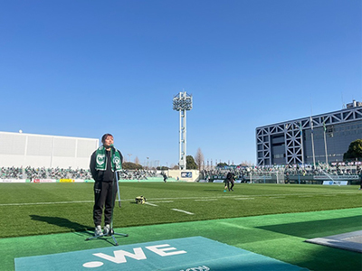 挨拶する古賀選手